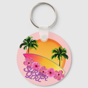 Surfer Girl Key Ring