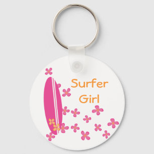 Surfer Girl Key Ring