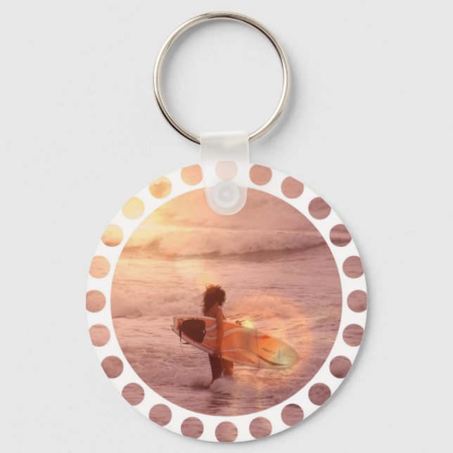 Surfer Girl Keychain (Front)