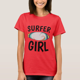 SURFER GIRL, Ladies Surfing T-shirts
