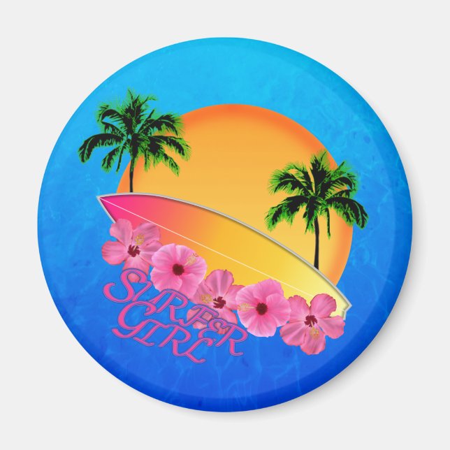 Surfer Girl Magnet (Front)