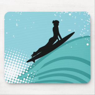 Surfer Girl Mousepad
