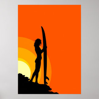 Surfer Girl Poster