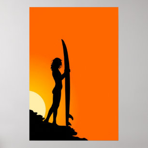Surfer Girl Poster
