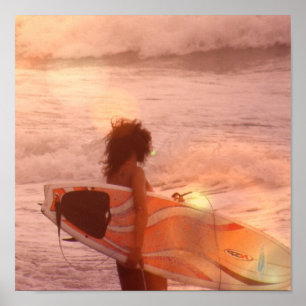 Surfer Girl Poster Print