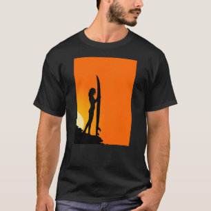 Surfer Girl Sunset T-Shirt