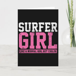 Surfer Girl Surfing Gift Card