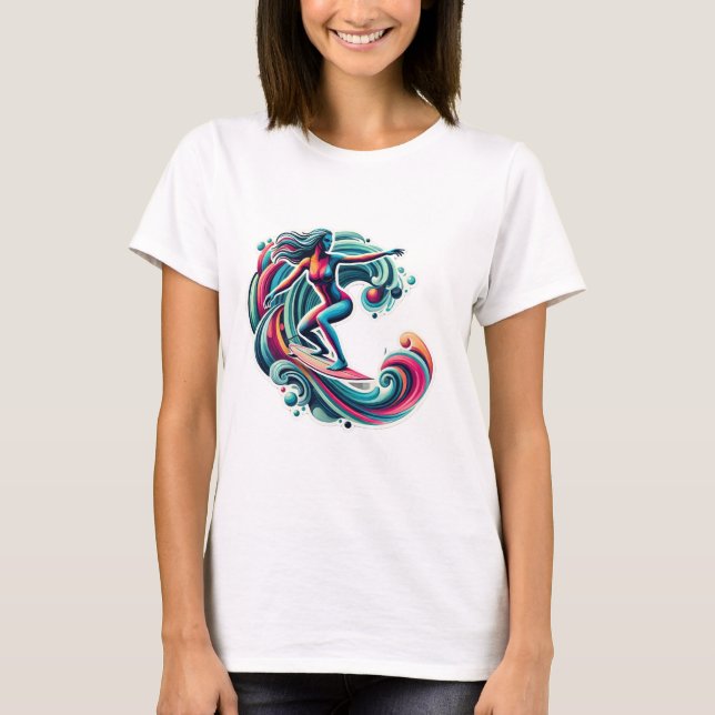 Surfer girl T-Shirt (Front)