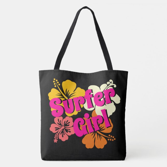 Surfer Girl Tote Bag (Back)