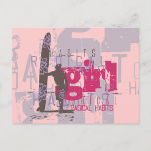 Surfer Girl Tshirts and Gifts Postcard