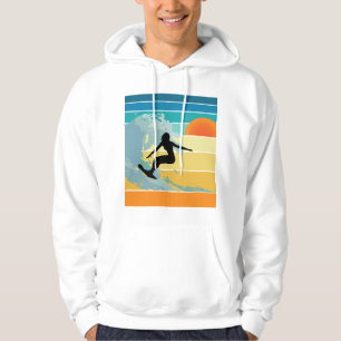 Surfer Girl Vintage Sunset Hoodie