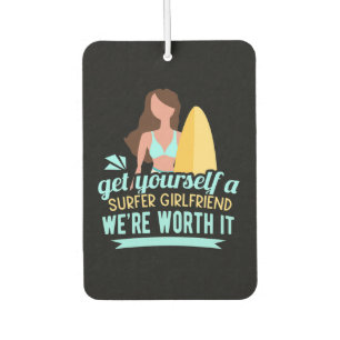 Surfer Girlfriend Car Air Freshener