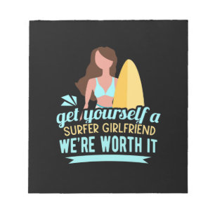 Surfer Girlfriend Notepad