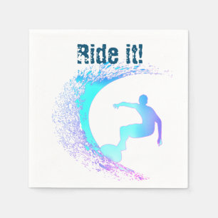 Surfer Graffiti Style Napkin