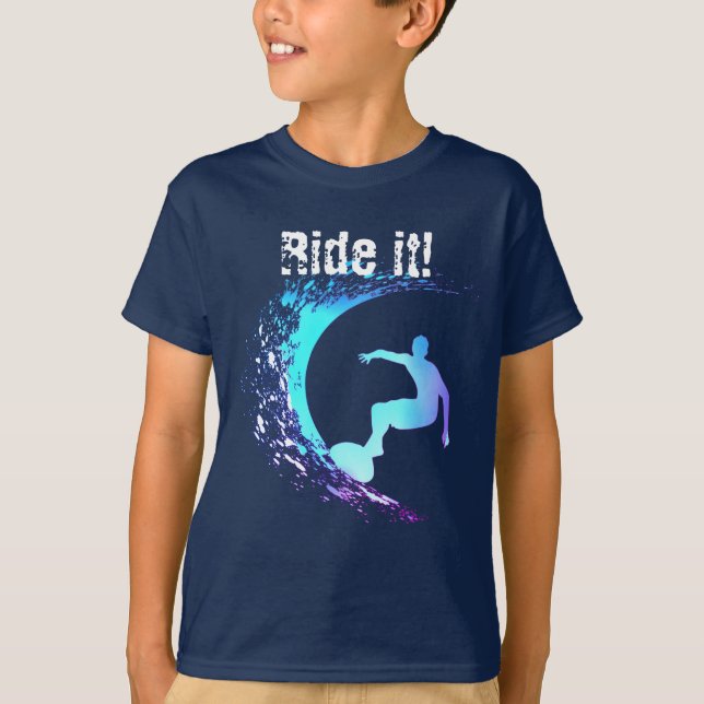 Surfer Graffiti Style  T-Shirt (Front)