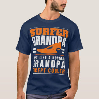 Surfer Grandpa Surf Grandfather Surfing Fathers T-Shirt