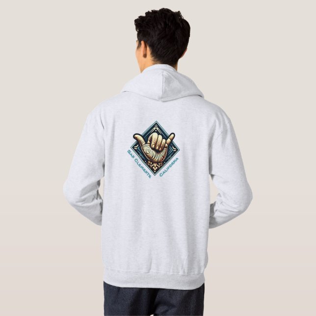 Surfer Hand Symbol- Hoodie (Back Full)