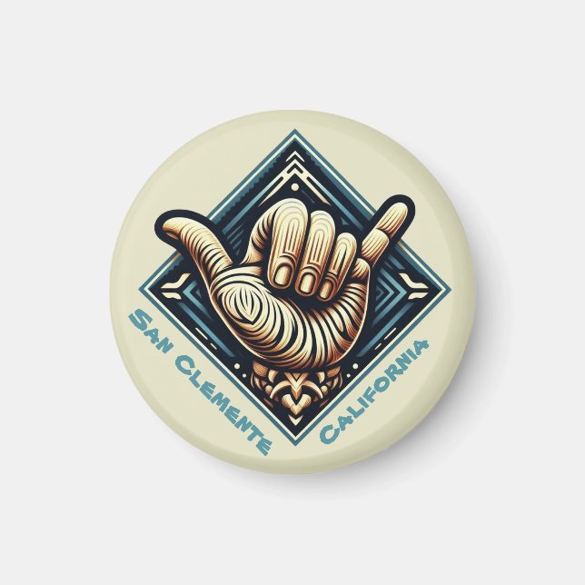 Surfer Hand Symbol- Magnet (Front)
