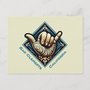Surfer Hand Symbol- Postcard