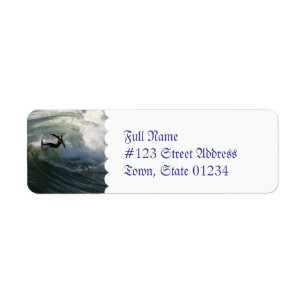 Surfer in a Wetsuit Mailing Labels