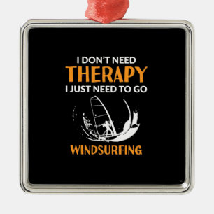 Surfer Just Need To Go Windsurfing Metal Tree Decoration