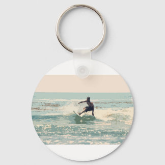 Surfer Key Ring
