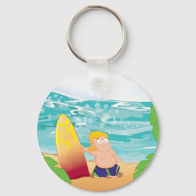 Surfer Key Ring (Front)