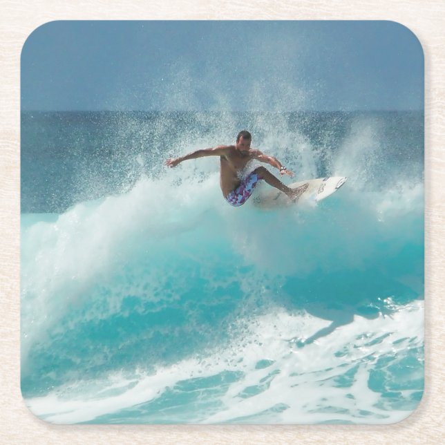 Surfer on a big wave coaster (Front)