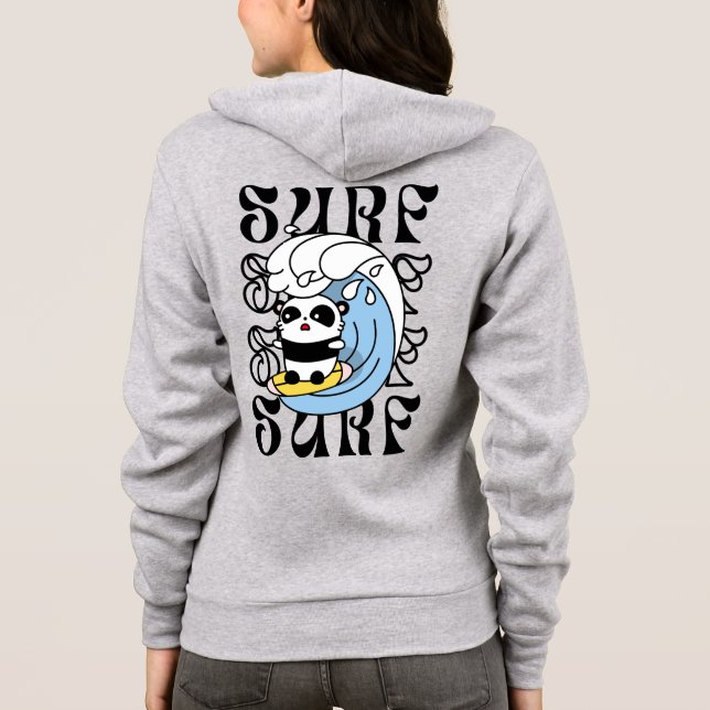 Surfer Panda Hoodie (Back)