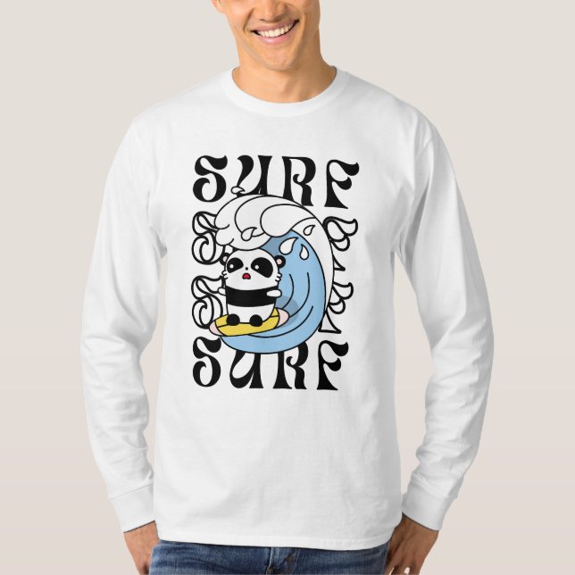 Surfer Panda T-Shirt (Front)