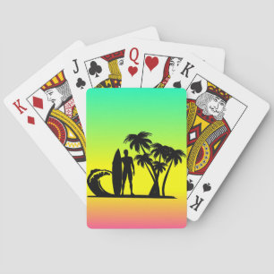 Surfer Playing Cards