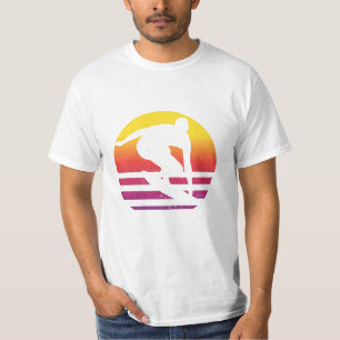 Surfer Retro Surfing Sunset T-Shirt