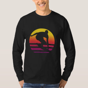 Surfer Retro Surfing Sunset T-Shirt