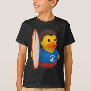 Surfer Rubber Duck Holding Surfboard Men Women Kid T-Shirt