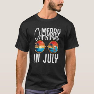 Surfer Santa Christmas In July Hawaiian Graphic T-Shirt