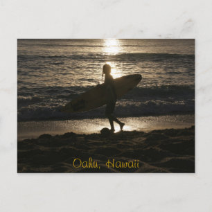 Surfer silhouette Postcard