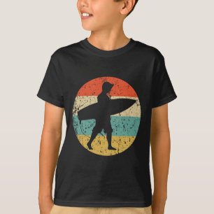 Surfer Silhouette Retro Surfing T-Shirt