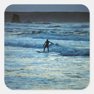 Surfer Square Sticker