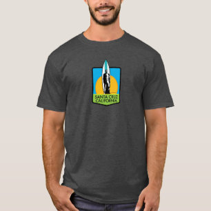 Surfer Statue Sunset Surf City Lite Oversized T-Shirt