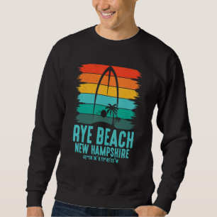 Surfer Surf Board Rye Beach Surfboarder Surfing Sweatshirt