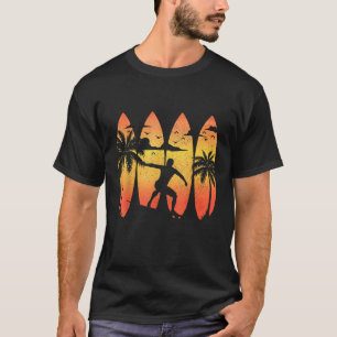 Surfer Surfboard Vintage Surfing Beach Summer Surf T-Shirt