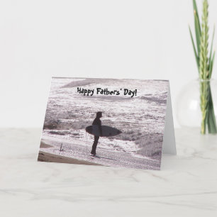 Surfer Surfing Ocean Beach Waves Sea California Card