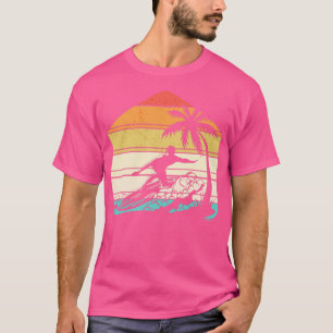 Surfer Surfing Surf Beach Ocean Waves Tropical Sum T-Shirt