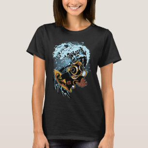 Surfer Surfing Vintage Surfing Retro Surf Diver T-Shirt