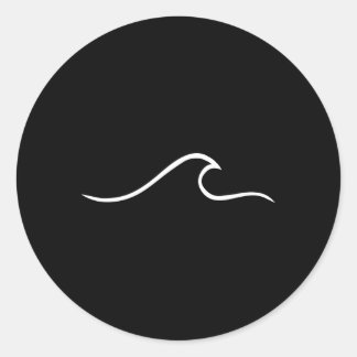 Surfer Surfing Wave Beach For Surfer Dude Surf Classic Round Sticker