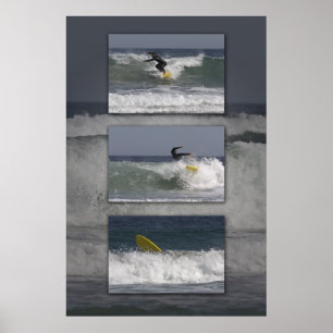 Surfer Triptych Poster