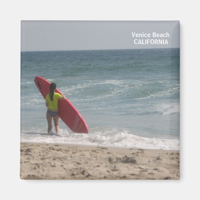 Surfer, Venice Beach Magnet! Magnet (Front)