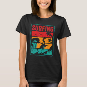 Surfer Vintage Hawaii Waves Surfin Surfing T-Shirt