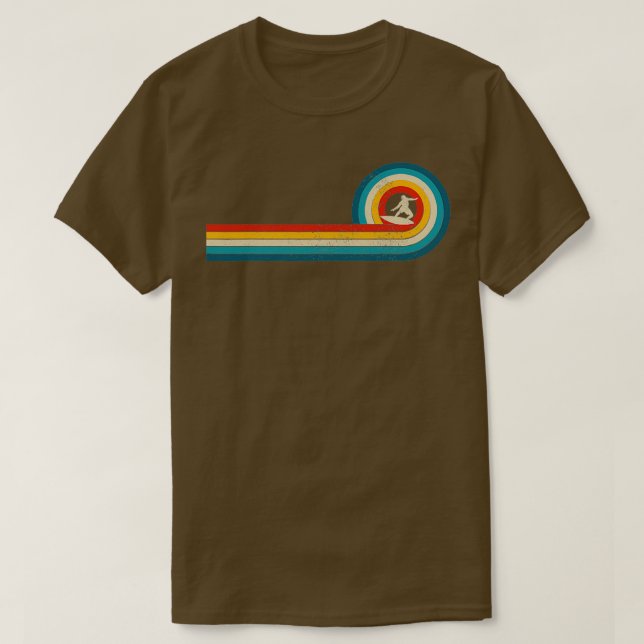 Surfer Vintage Wave Surfing Surf Beach T-Shirt (Design Front)