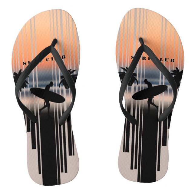 Surfer Walking Into Beach At Sunset | Surf Club Jandals (Footbed)